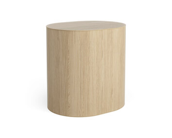 Log-Forvaringsbord-Naturlackad-Ekfaner-50x40-CM