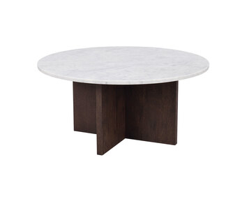 Brooksville-Soffbord-Runt-Brun-Vit-Emperador