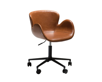 gaia-office-chair-vintage-light-brown-art-leather-w-black-base