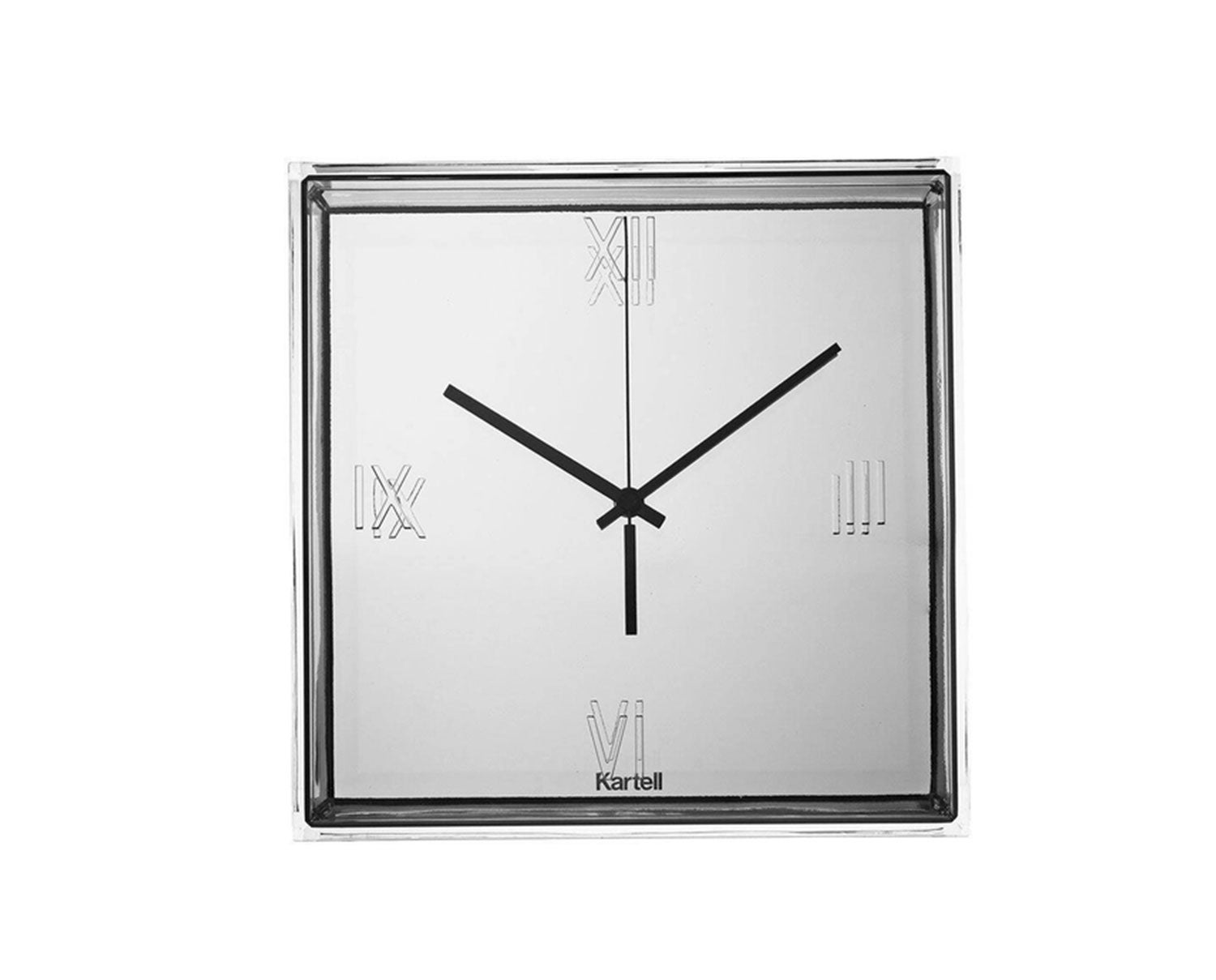 Kartell-Tic-Tac-Clock-Chrome