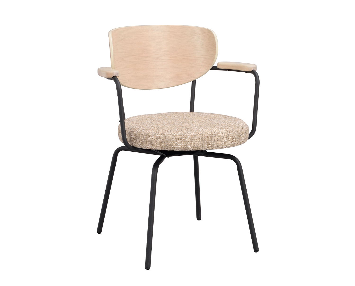 Rowico-Merrick-Arm-Chair-Oak-Beige-Black-Metal