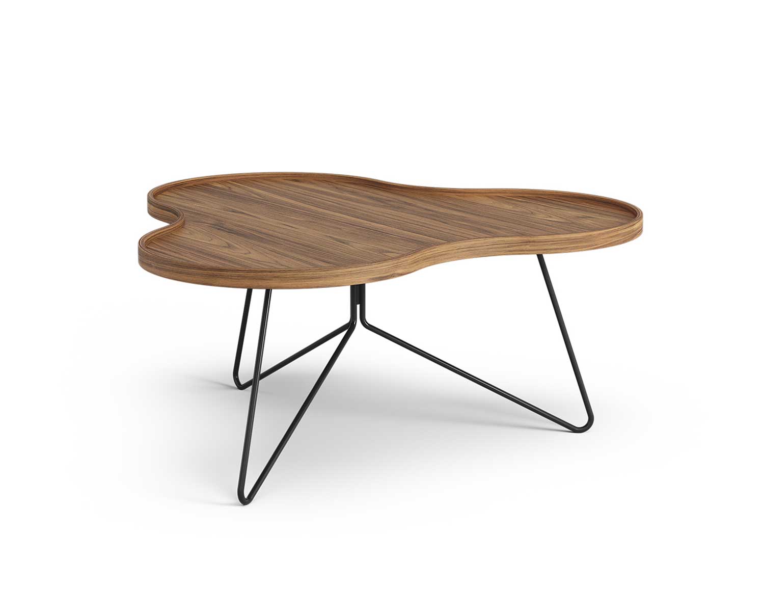 Flower-Mono-Table-90x84-Walnut-Black-Metal-H39