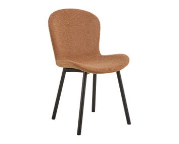 Esra Stol i stoffet Apia Terrakotta