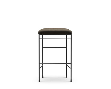 Covent_Bar_Stool_65_Royal_Nubuck,_Dark_brown_Front_View_White_Background