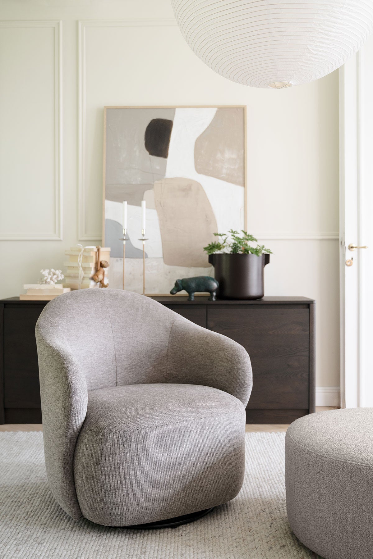 Rowico-Chapeltown-Swivel-Chair-Beige-Lifestyle