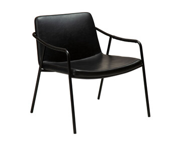 Boto-Lounge-Stol-Svart-Konstlader