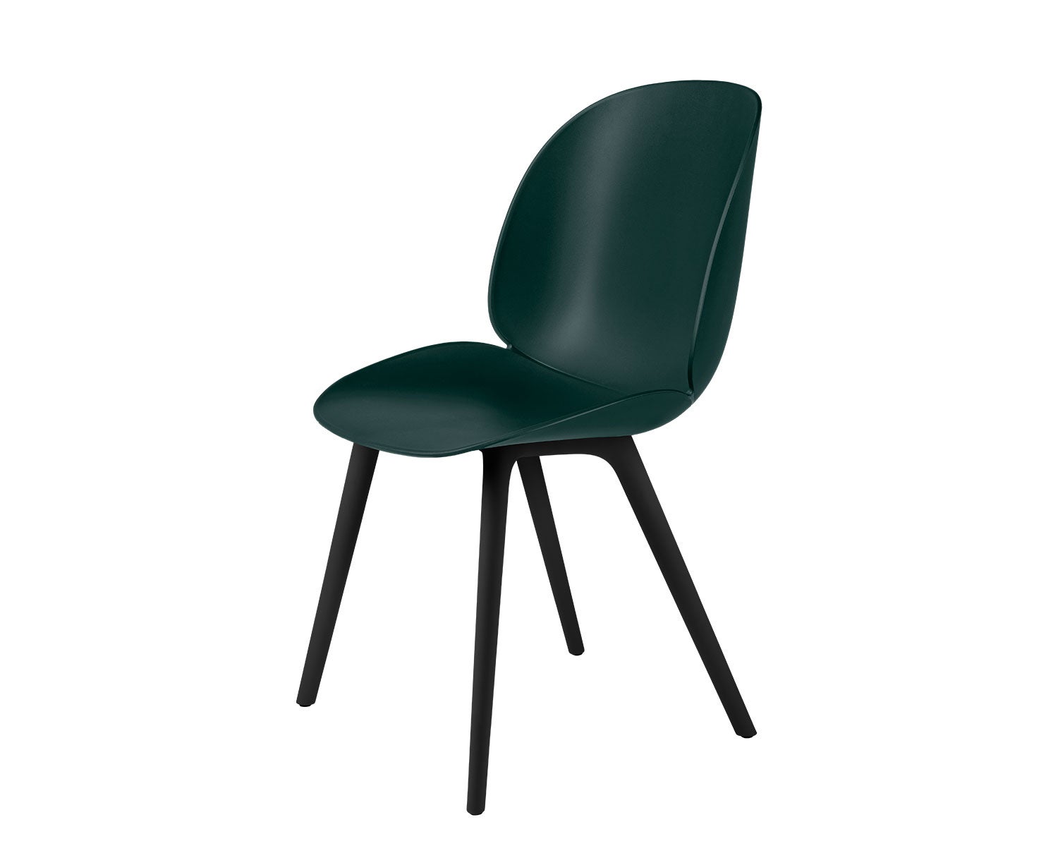 Beetle_DiningChair_Plastic_Unupholstered_Black_Green_F3Q