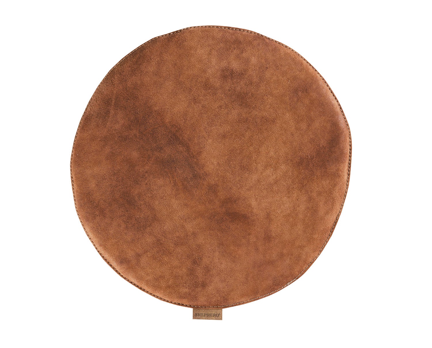 Sindra-Rund-sittdyna-vadderad-38Ø-antique-cognac-321-0038052