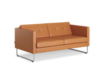 Madison-2-Sits-Soffa-Medstativ-Krom-Läder-Elmosoft-54035-Med-2-Knappar