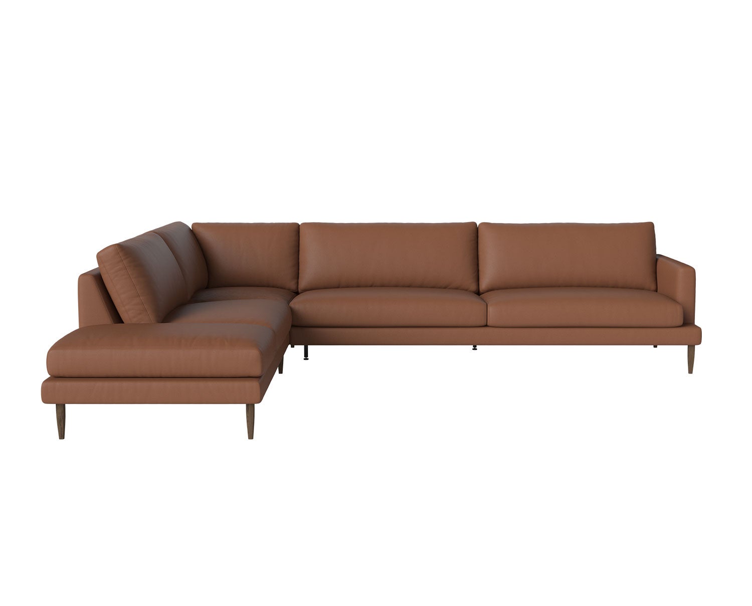 Bolia-Veneda-Slim-Corner-Sofa-5S-Open-End-Left-Sydney-Spoor-Cognac-Dark-Oiled-Oak-Legs