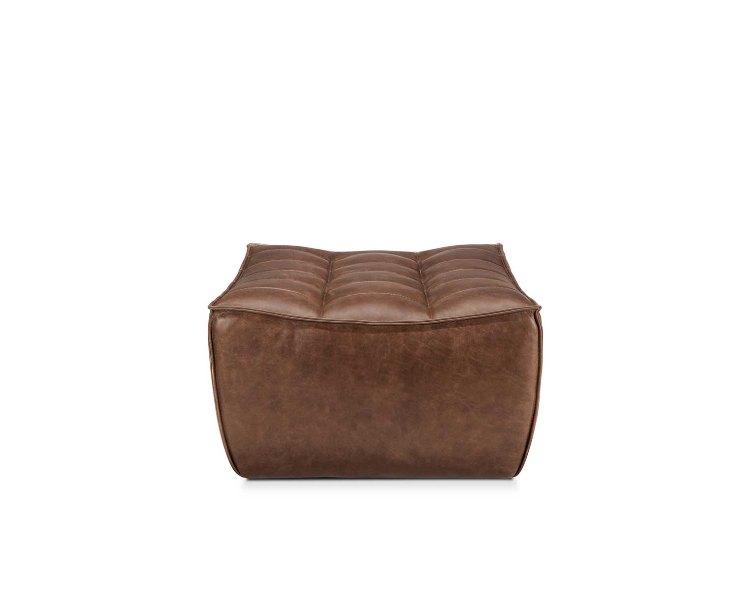 Ethnicraft-N701-Footstool-Chestnut-Leather