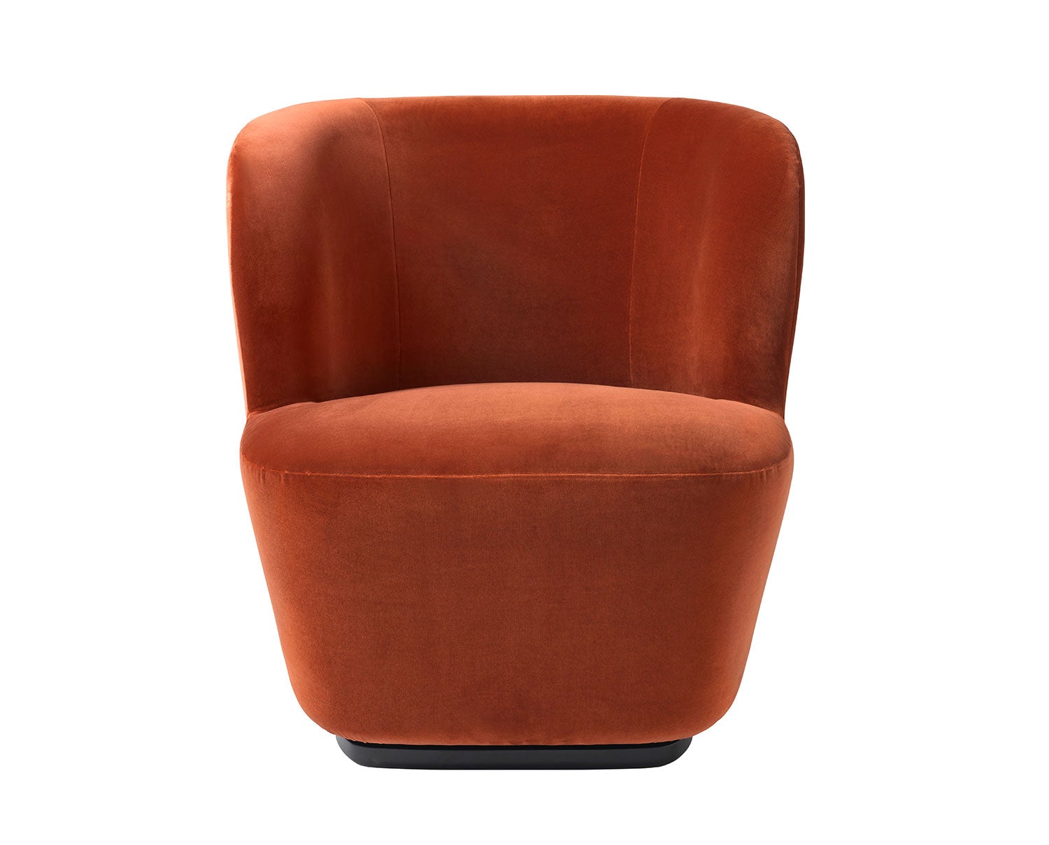 Stay_LoungeChair_75_Swivel_FullyUpholstered_Black_GUBI_Velluto-641_Front
