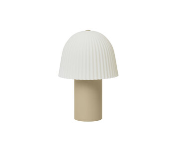 Ferm-Living-Frill-Portable-Lamp-Cashmere-White