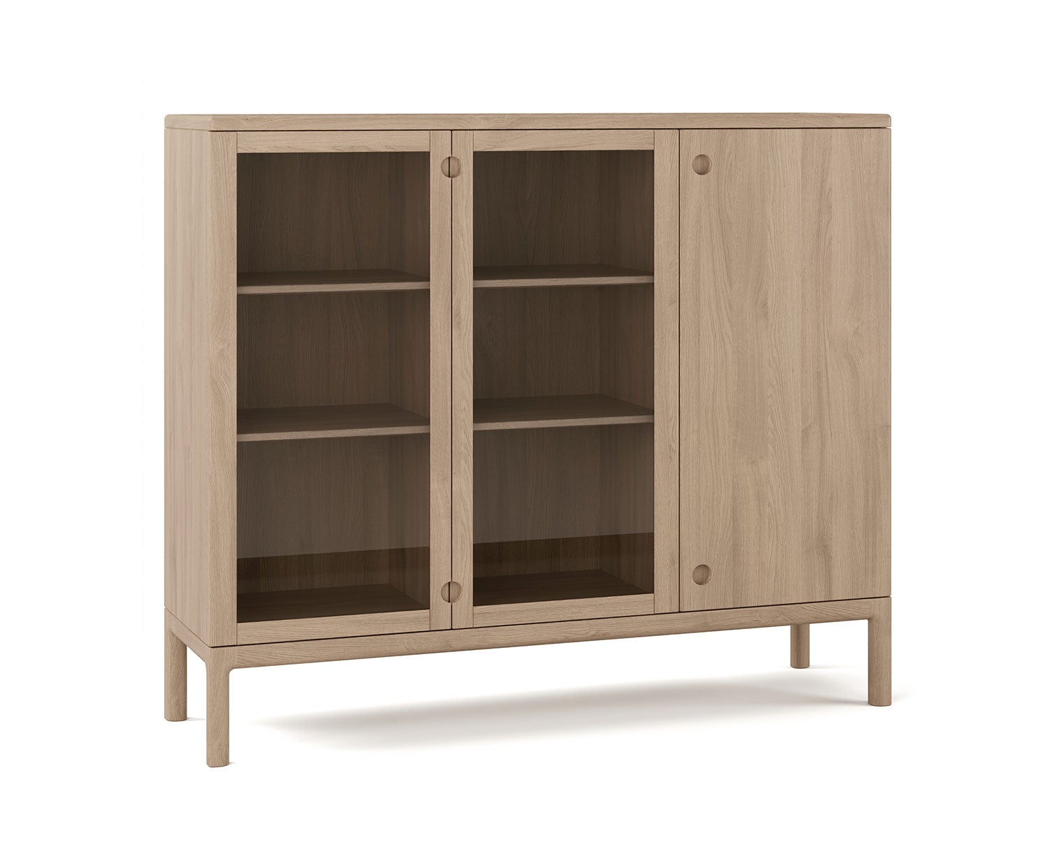 Stolab-Prio-Sideboard-High-Glass-Bright-Matt-Lacquer-Oak