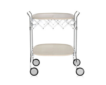 Kartell-Gastone-Serving-Trolley-Cream-Chrome