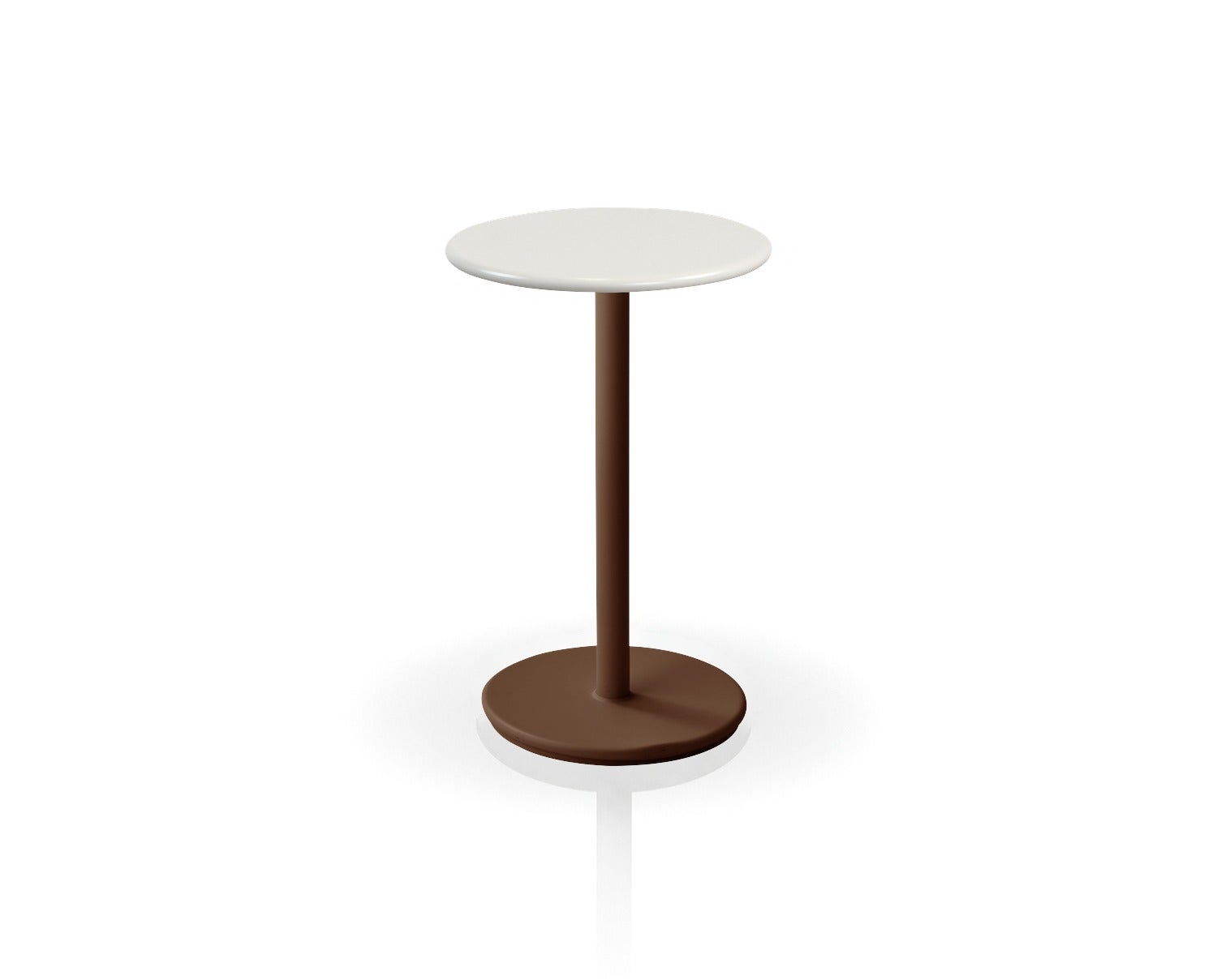 go-cafebord-o45-desert-red-sand-halvblank-aluminium-ld