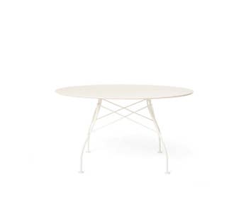 Glossy-outdoor-bord-D128-White-Kartell