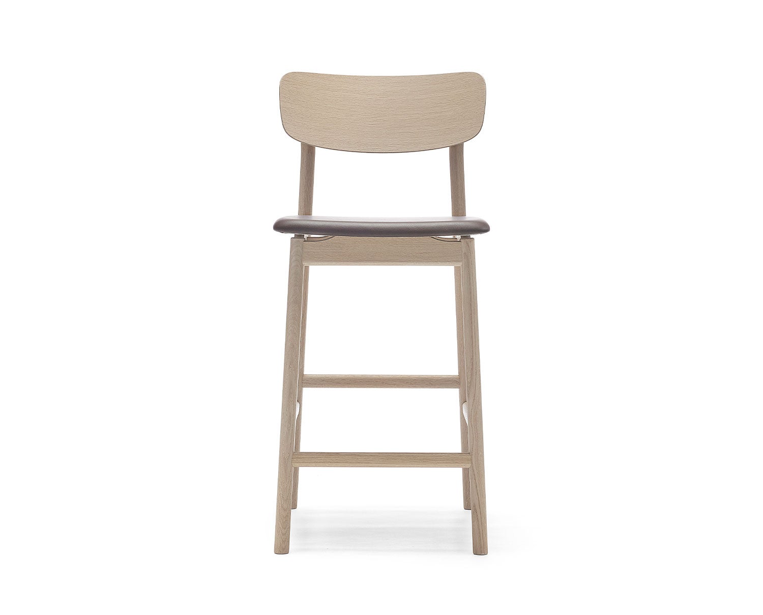 Stolab-Prima-Vista-Barstool-H65-White-Oil-Oak-Elmosoft-93129-Brown