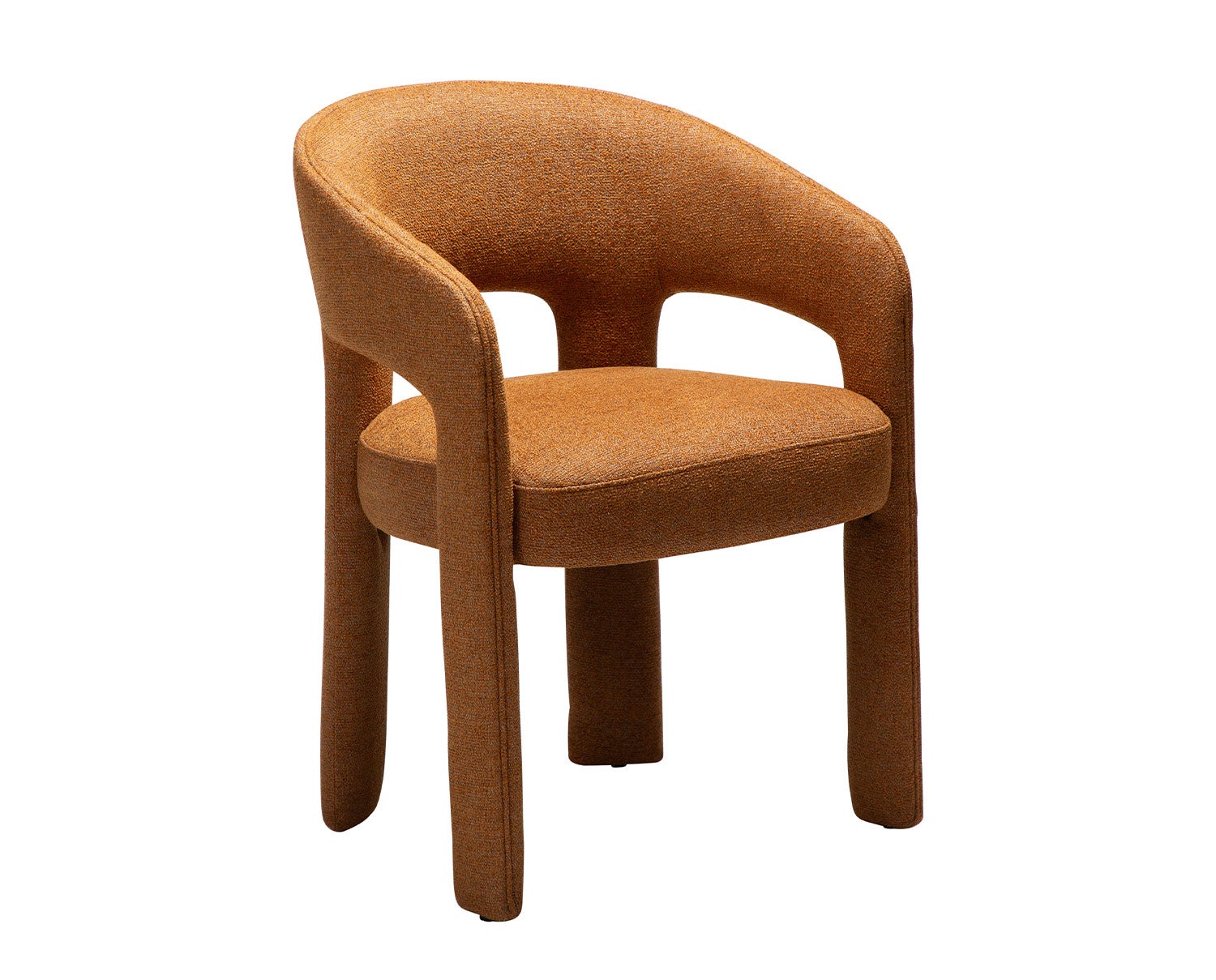 Dan-Form-Splendor-Arm-Chair-Pumpkin-Spice-Boucle