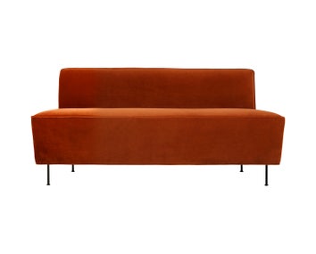 ModernLine_DiningSofa_165_4-Leg_FullyUpholstered_Black_GUBI_Velluto-641_Front