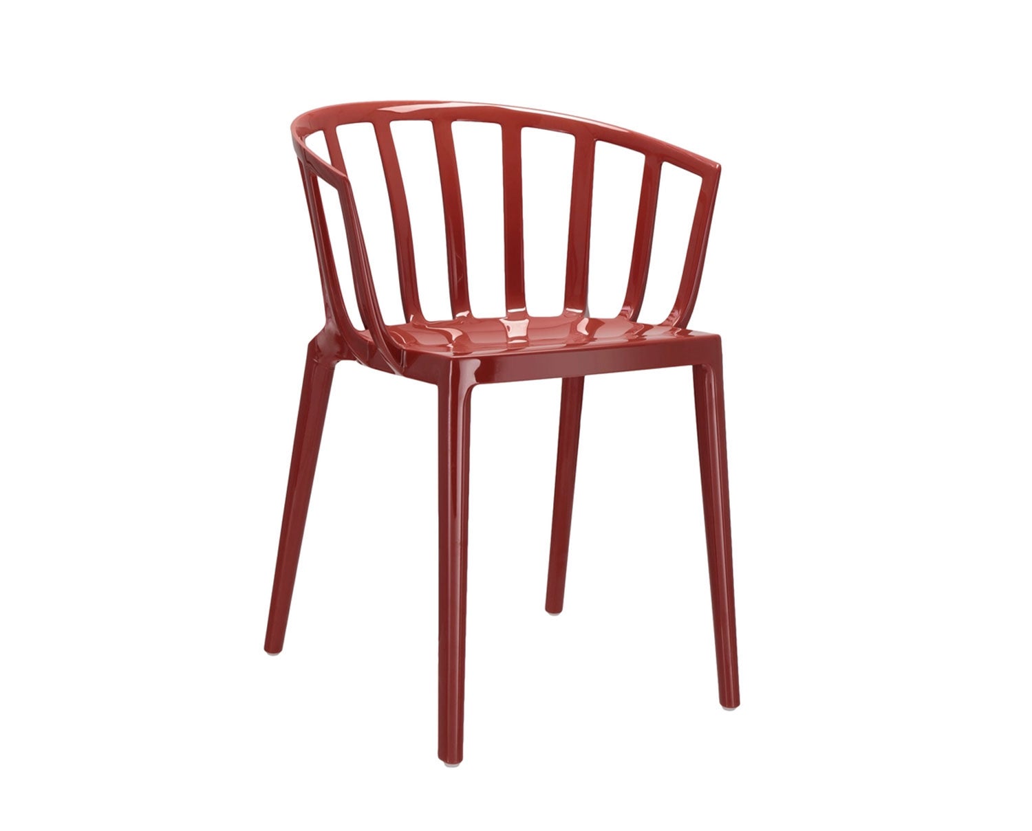 Kartell-Venice-Chair-Glossy-Burgundy