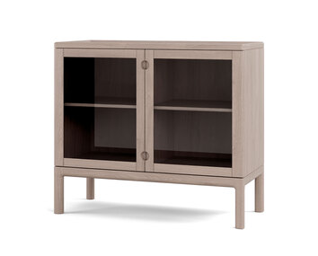 Stolab-Prio-Cabinet-H80-Glass-White-Oil-Oak