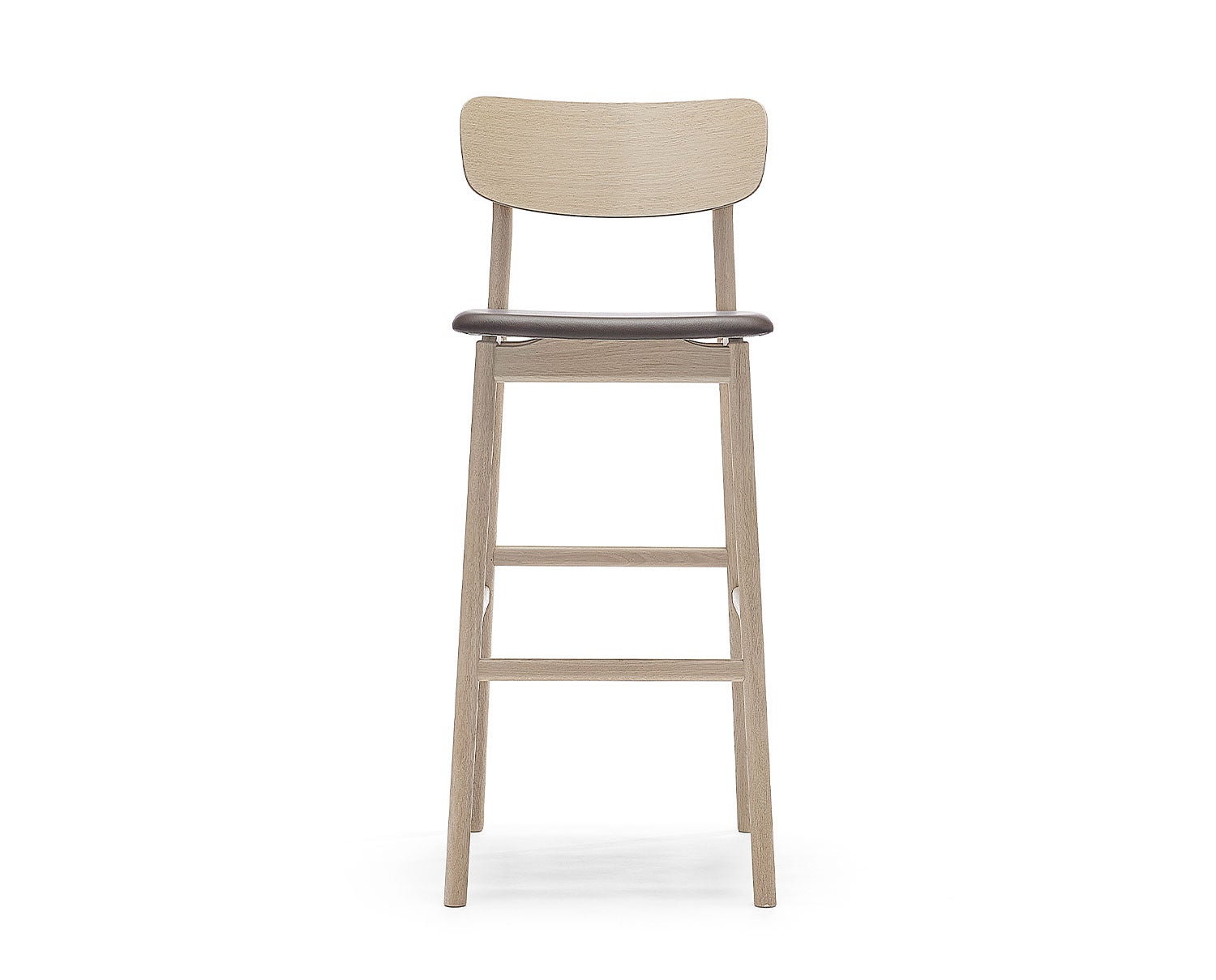 Stolab-Prima-Vista-Barstool-H78-White-Oil-Oak-Elmosoft-93129-Brown