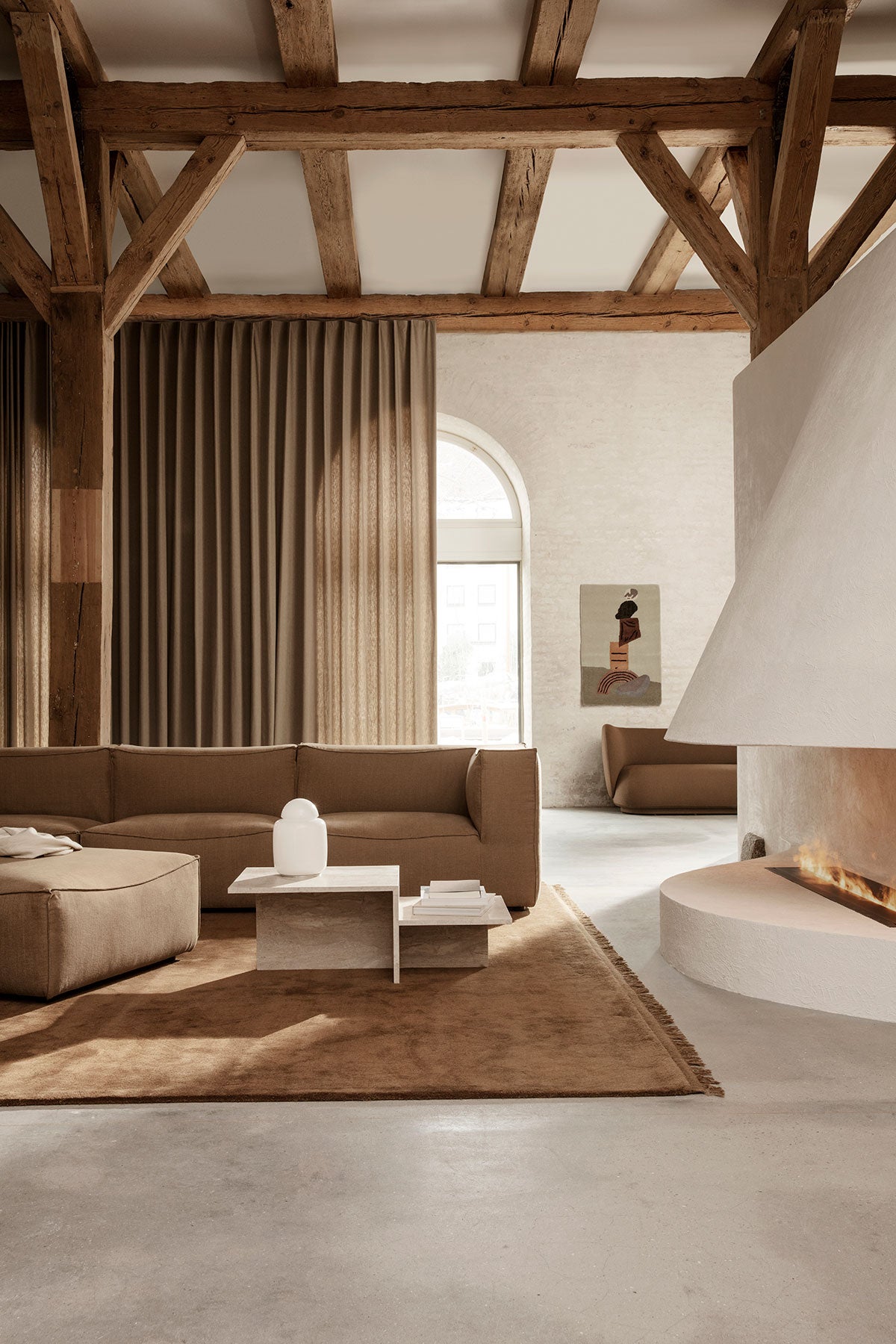 Ferm-Living-Distinct-Coffee-Table-Travertine-Lifestyle