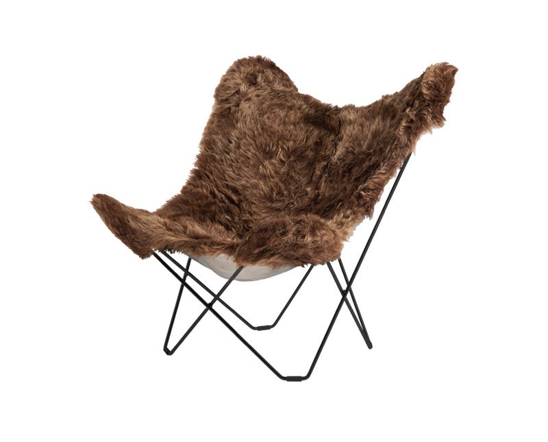 Iceland-Mariposa-fatolj-Shorn-Brown-Black