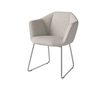Bolia-Kimono-Dining-Chair-Adria-Beige-Chrome-Steel