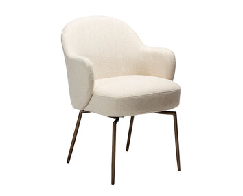 Dan-Form-Bae-Swivel-Chair-Simply-Beige-Boucle-Antique-Brass