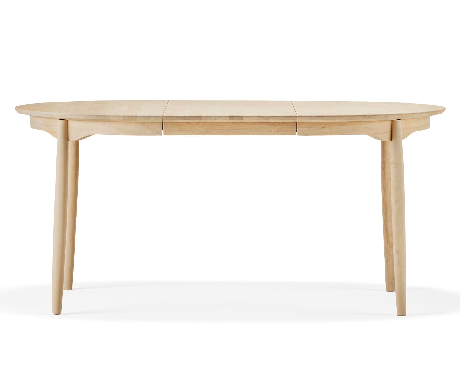 Carl Spisebord 115 med delt plade i naturolieret birk med en indsatsplade