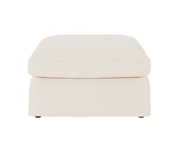 Peyton Fodskammel i stoffet Ursula 248 Hvid