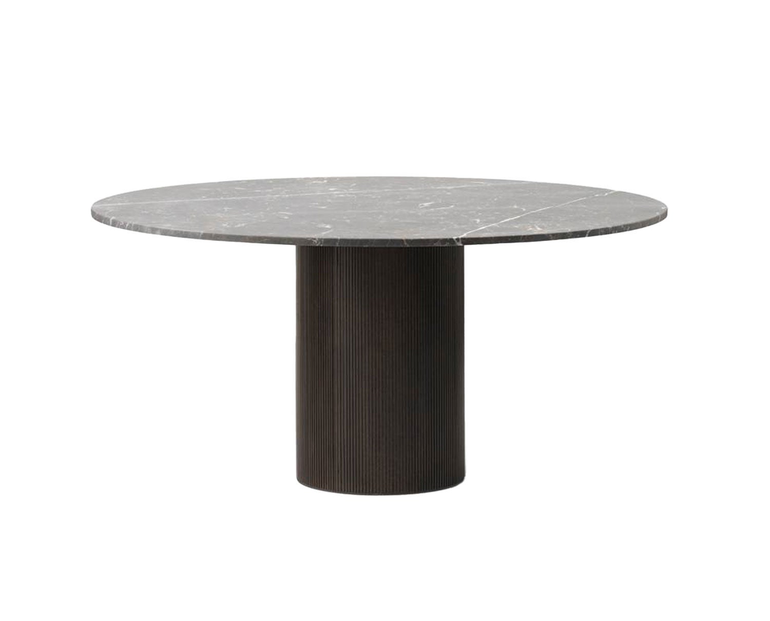 Vipp 495 Spisebord i mørk eg med bordplade i Pietra Grey marmor