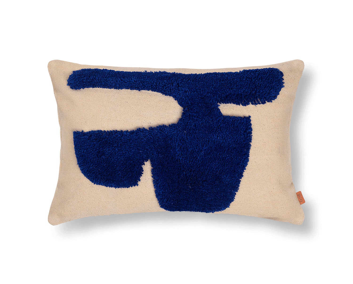 Ferm-Living-Lay-Kudde-60x40-Sand-Bright-Blue