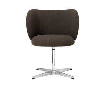 Ferm-Living-Rico-Dining-Chair-Swivel-Hallingdal-Grey-Dark-Brown