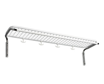 Essem-Classic-Hatthylla-Enkel-Vit-Krom-100CM