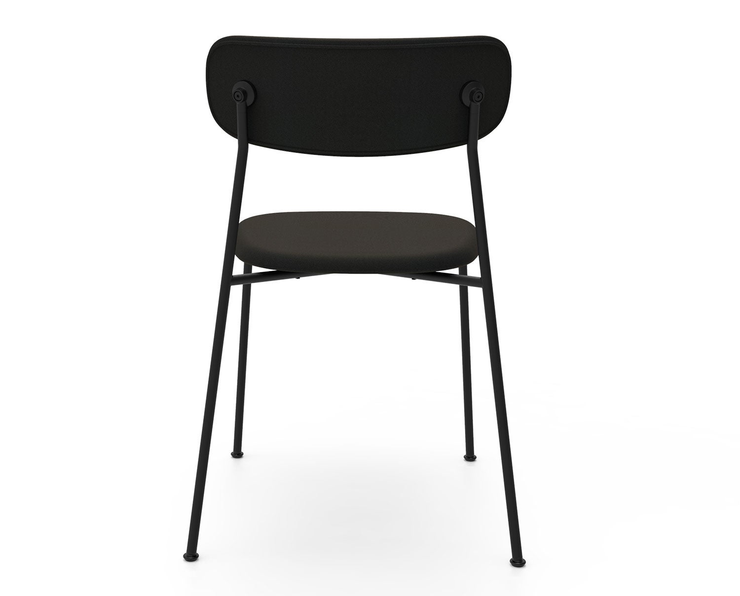 Scope-chair-black-matt-lacquer-oak-veneer-black-stethoscope-upholstered-seat-Andersen-Furniture