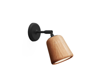 Material-Wall-Lamp-Natural-Oak-Grey-Background