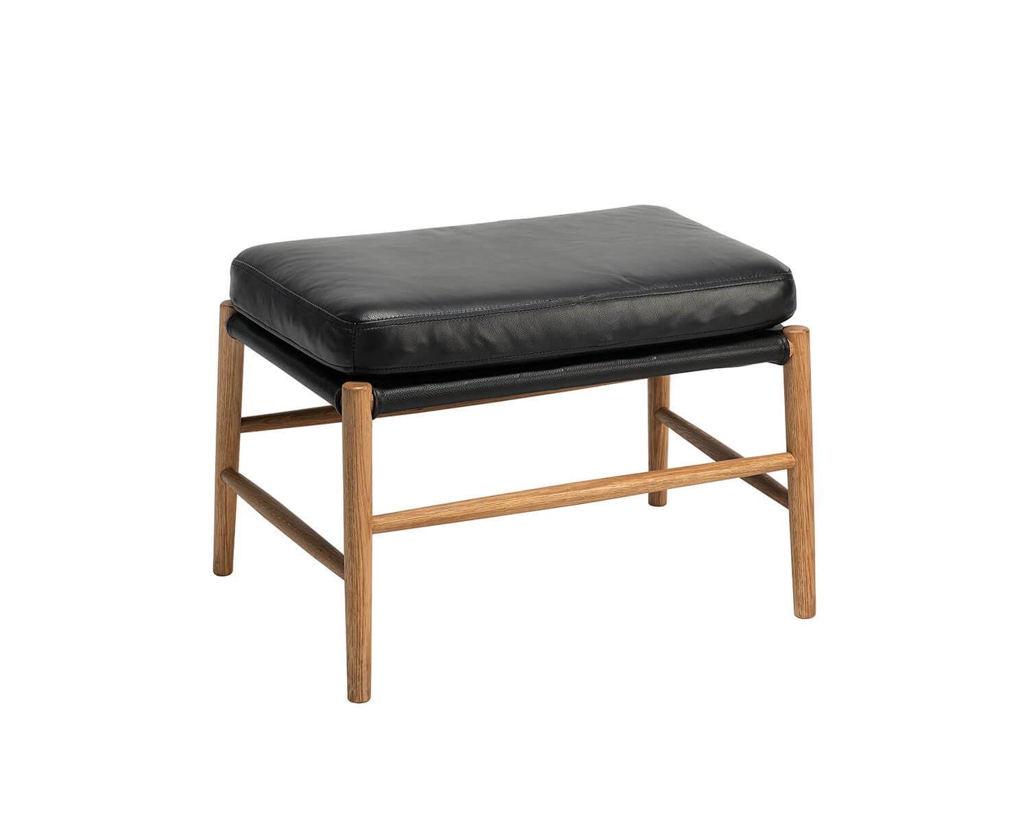 Bremen-Pall-Ottoman-Ek-Svart-Lader