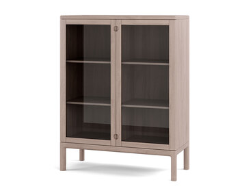 Stolab-Prio-Cabinet-H120-Glass-White-Oil-Oak