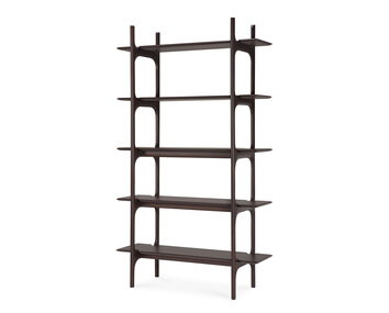 Ethnicraft-PI-Bokhylla-Mahogny-Brunlack