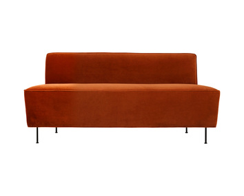 ModernLine_DiningSofa_165_4-Leg_FullyUpholstered_Black_GUBI_Velluto-641_Front