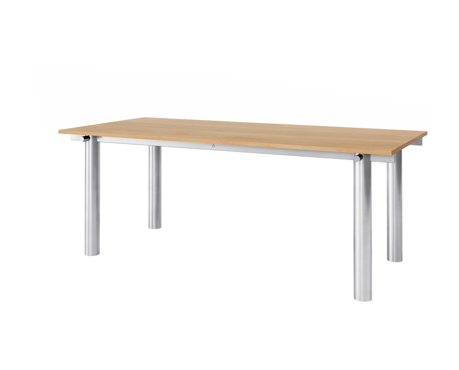 Ferm-Living-Atura-Matbord-200x90-Brushed-Steel-Natural-Oak-2c