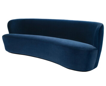 Stay_Sofa_Oval_240x95_Fixed_FullyUpholstered_Black_GUBI_Velvet-970_F3Q
