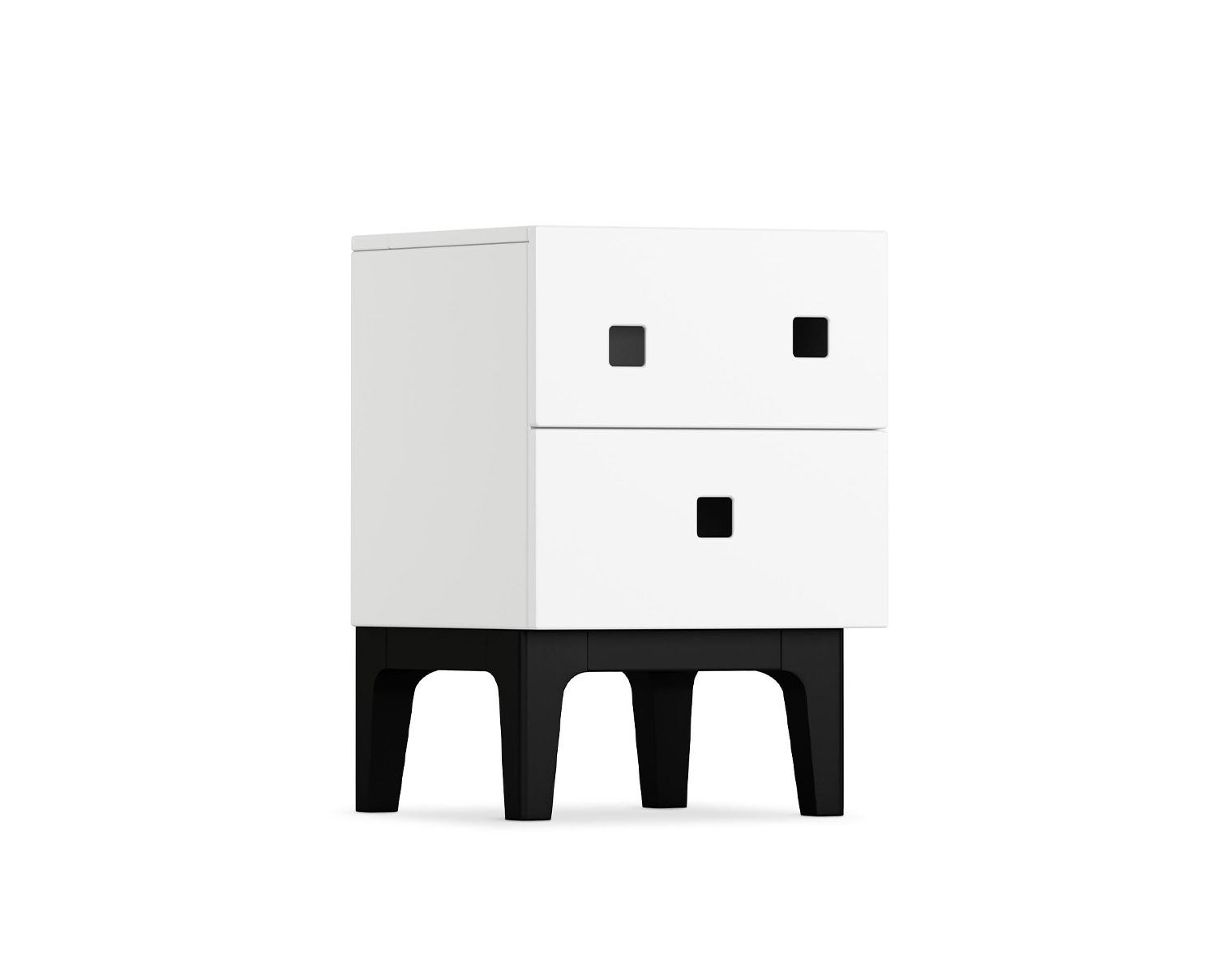 Zweed-Peep-S1-Sangbord-Vit-Svartlack
