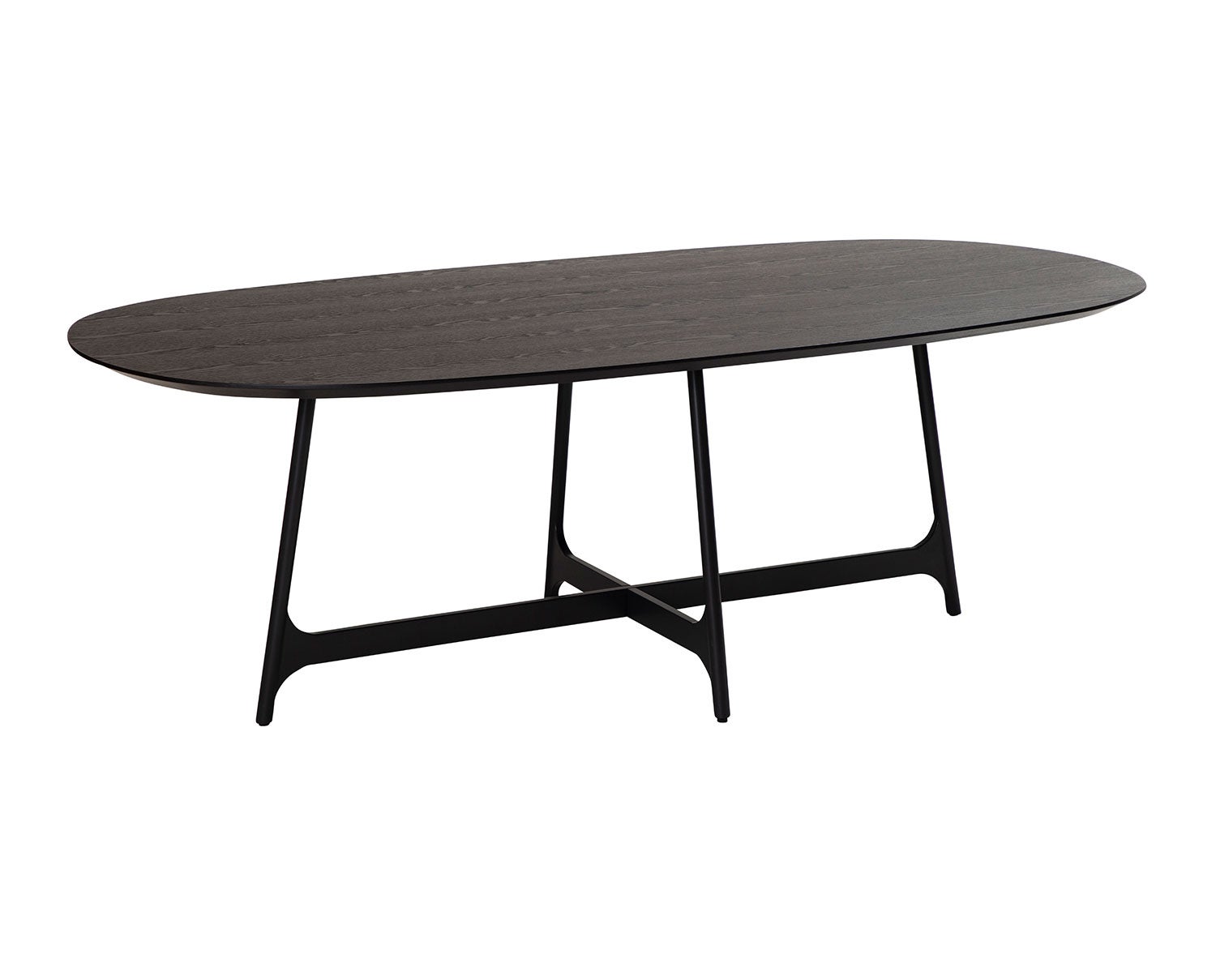 Ooid-Matbord-Ovalt-Svart-Ask