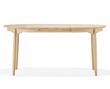 Carl Spisebord 115 med delt plade i naturolieret birk med en indsatsplade