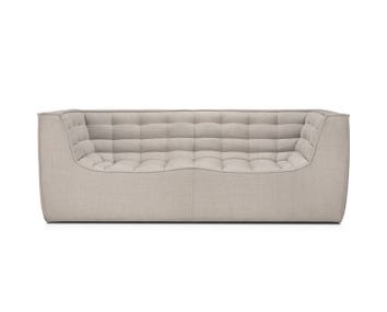 Ethnicraft-N701-Sofa-2S-Fabric-Beige-Arm-Rest