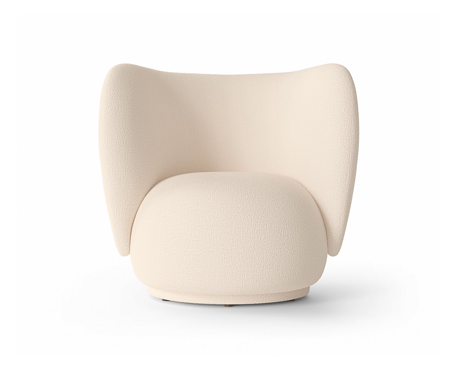fermLIVING-Rico-Lounge-Chair-Wool-Boucle-Off-White